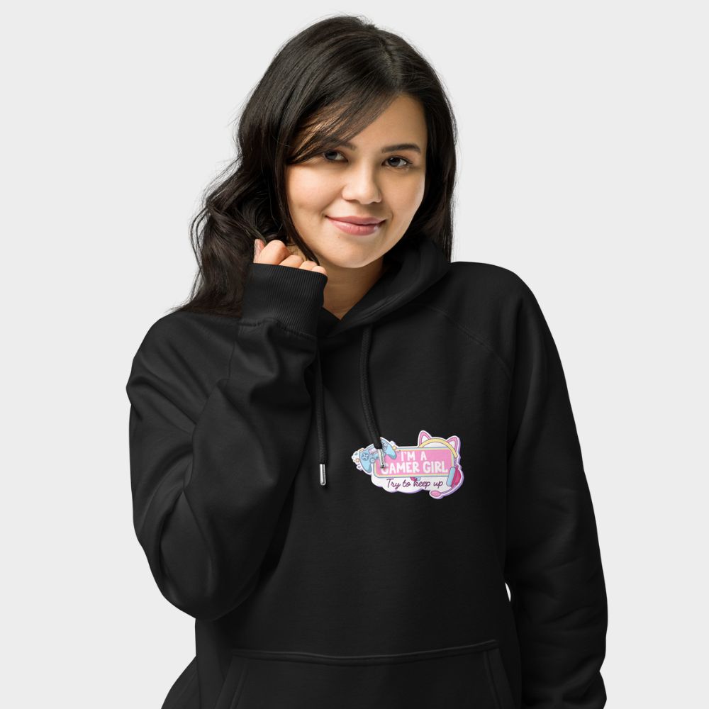 LouVoyage - Hoodie Women - Gamer Girl - Black - XS/3XL