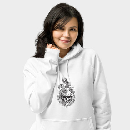 LouVoyage - Hoodie Women - Snake & Skull - White - XS/3XL