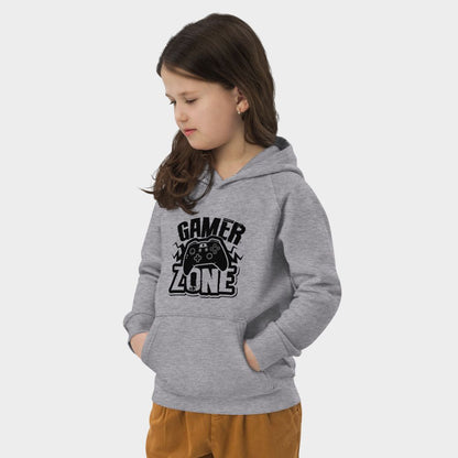 LouVoyage - Hoodie Girls - Gamer Zone - Gray - 4/12Y