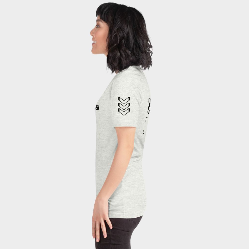 LouVoyage - T-shirt Women - Restricted #03 - White & Gray - XS/3XL