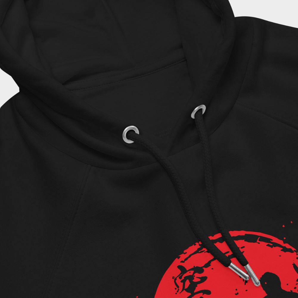 LouVoyage - Hoodie Men - Karate of the Rising Sun - Black - XS/3XL