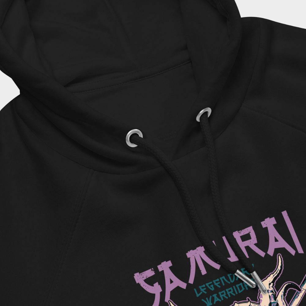 LouVoyage - Hoodie Women - Legendary Samurai - Black & White - XS/3XL