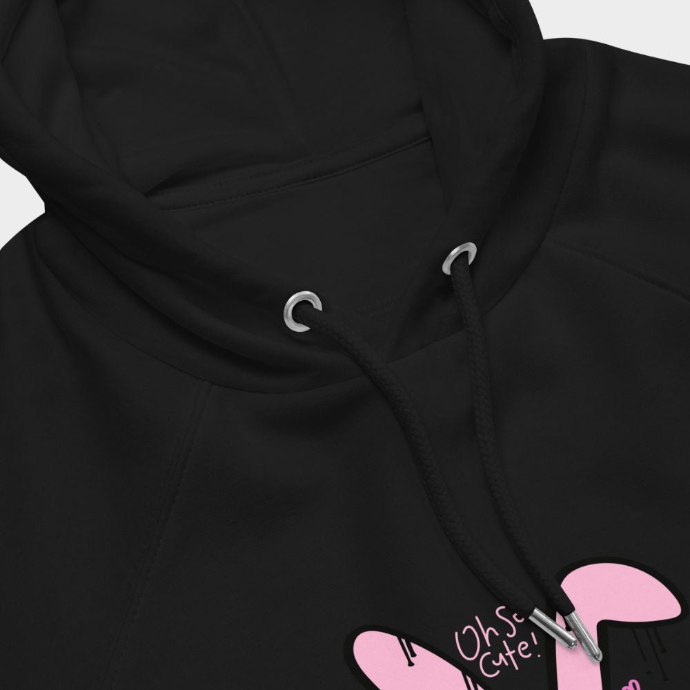 LouVoyage - Hoodie Women - Rabbit in Good Vibes - Black & White - XS/3XL