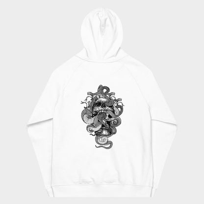 LouVoyage - Hoodie Women - Snake & Skull - White - XS/3XL