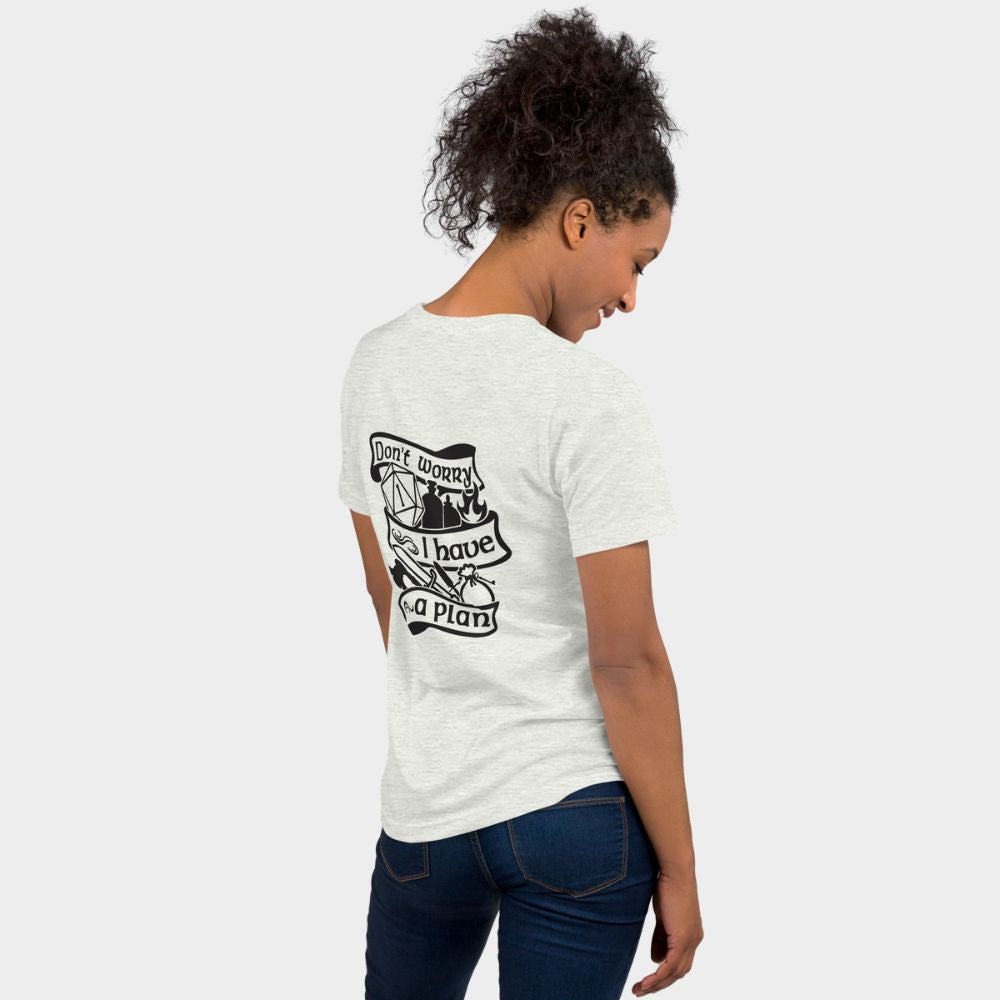 LouVoyage - T-shirt Women - Dice of Chance - White & Gray - XS/3XL