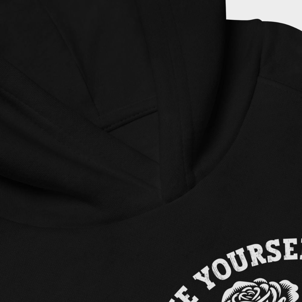 LouVoyage - Hoodie Girls - Love Yourself - Black & Gray - 4/12Y