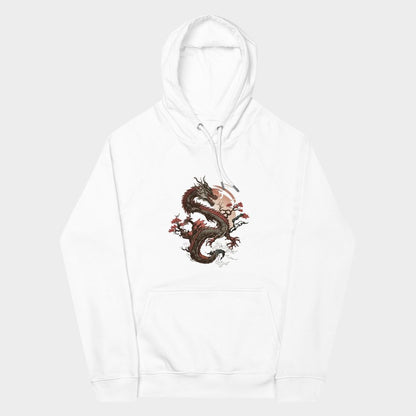 LouVoyage - Hoodie Men - Dragon Illustration - Black & White - XS/3XL