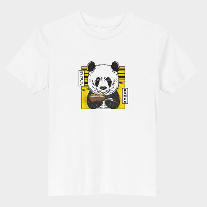 LouVoyage - T-shirt Boys - Panda Style - Black & White & Blue - 3/13Y