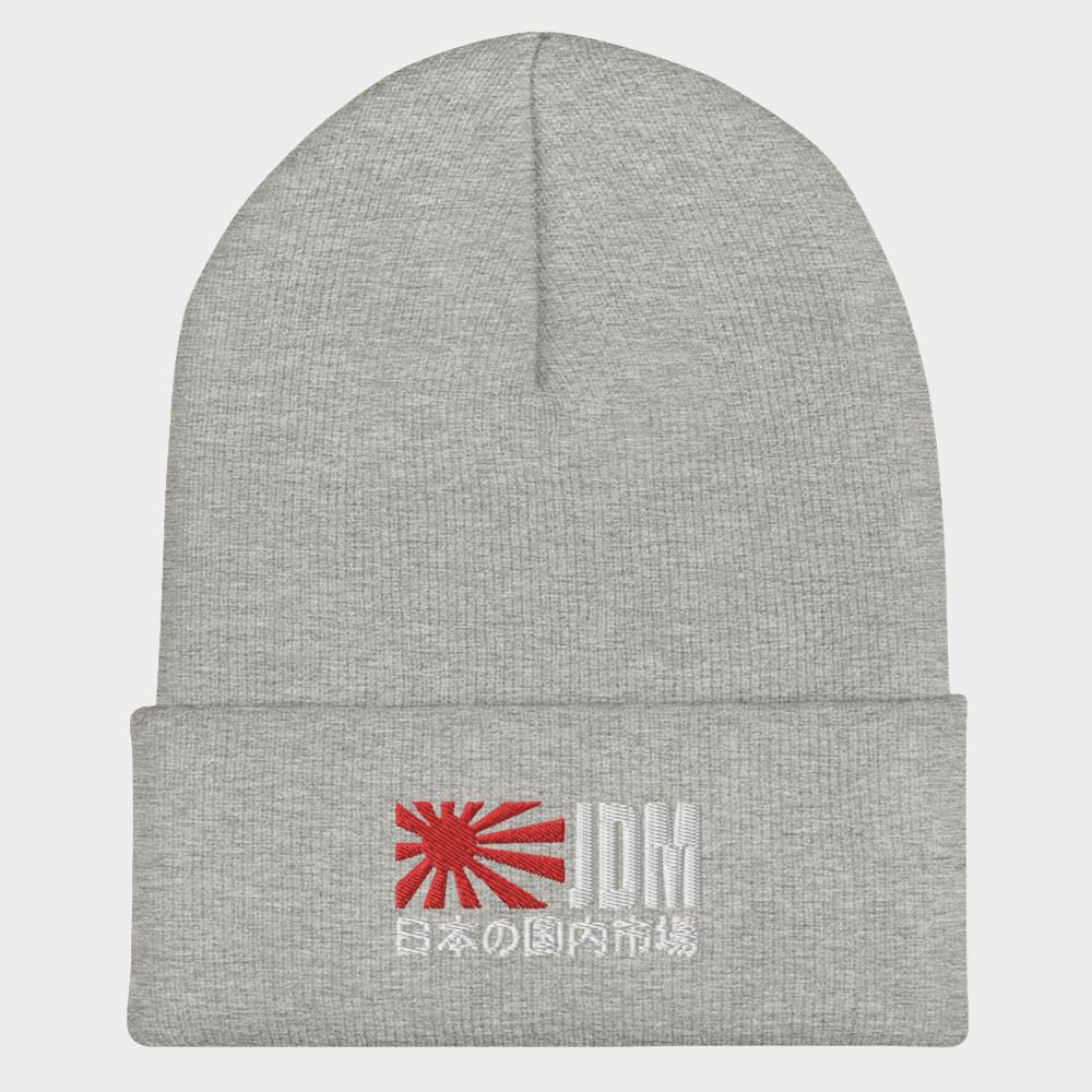 LouVoyage - Beanie Men - Embroidery - JDM Life - Black & Gray