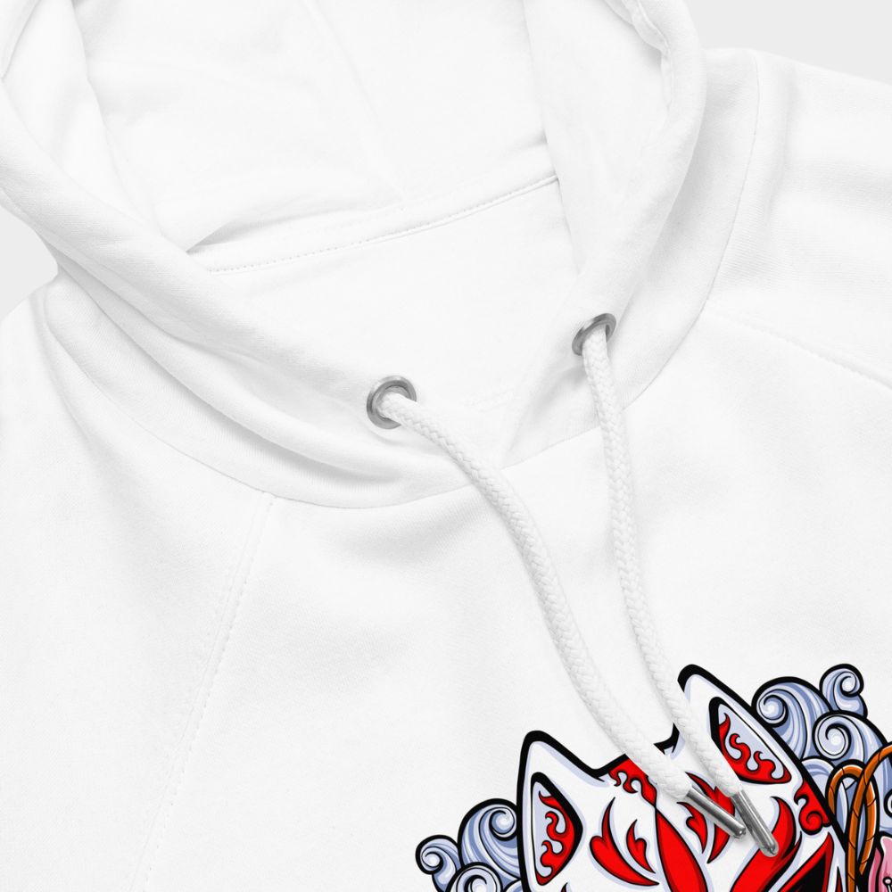 LouVoyage - Hoodie Women - Flower Kitsune - White - XS/3XL