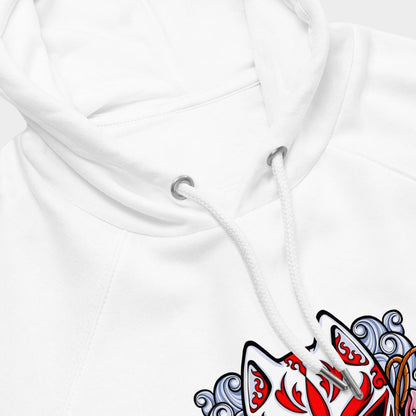 LouVoyage - Hoodie Women - Flower Kitsune - White - XS/3XL