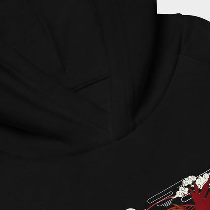 LouVoyage - Hoodie Boys - Japanese Phoenix - Black & Gray - 4/12Y