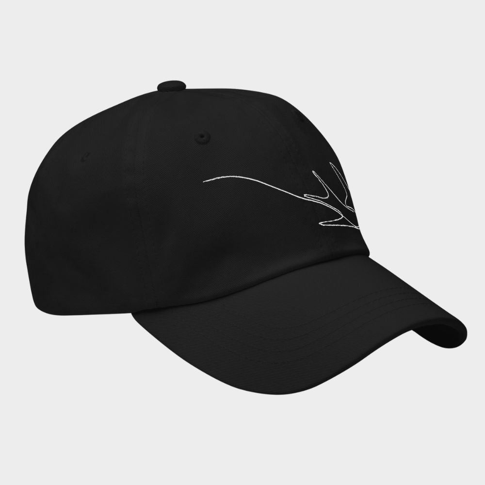 LouVoyage - Cap Women - Embroidery - Swallow - Black