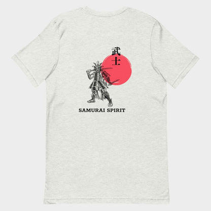 LouVoyage - T-shirt Men - Samurai Spirit - White & Gray - XS/3XL