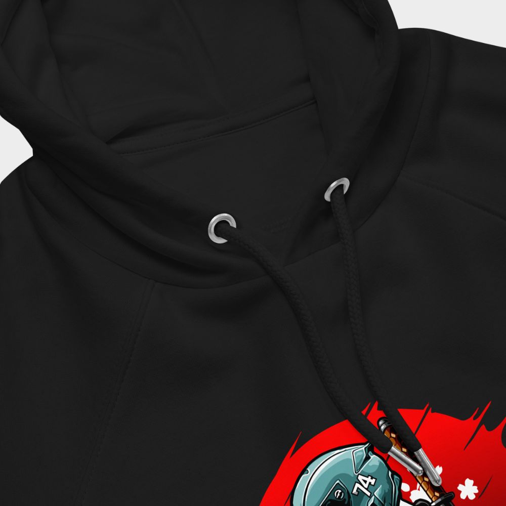 LouVoyage - Hoodie Men - Samurai Rider - Black & White - XS/3XL