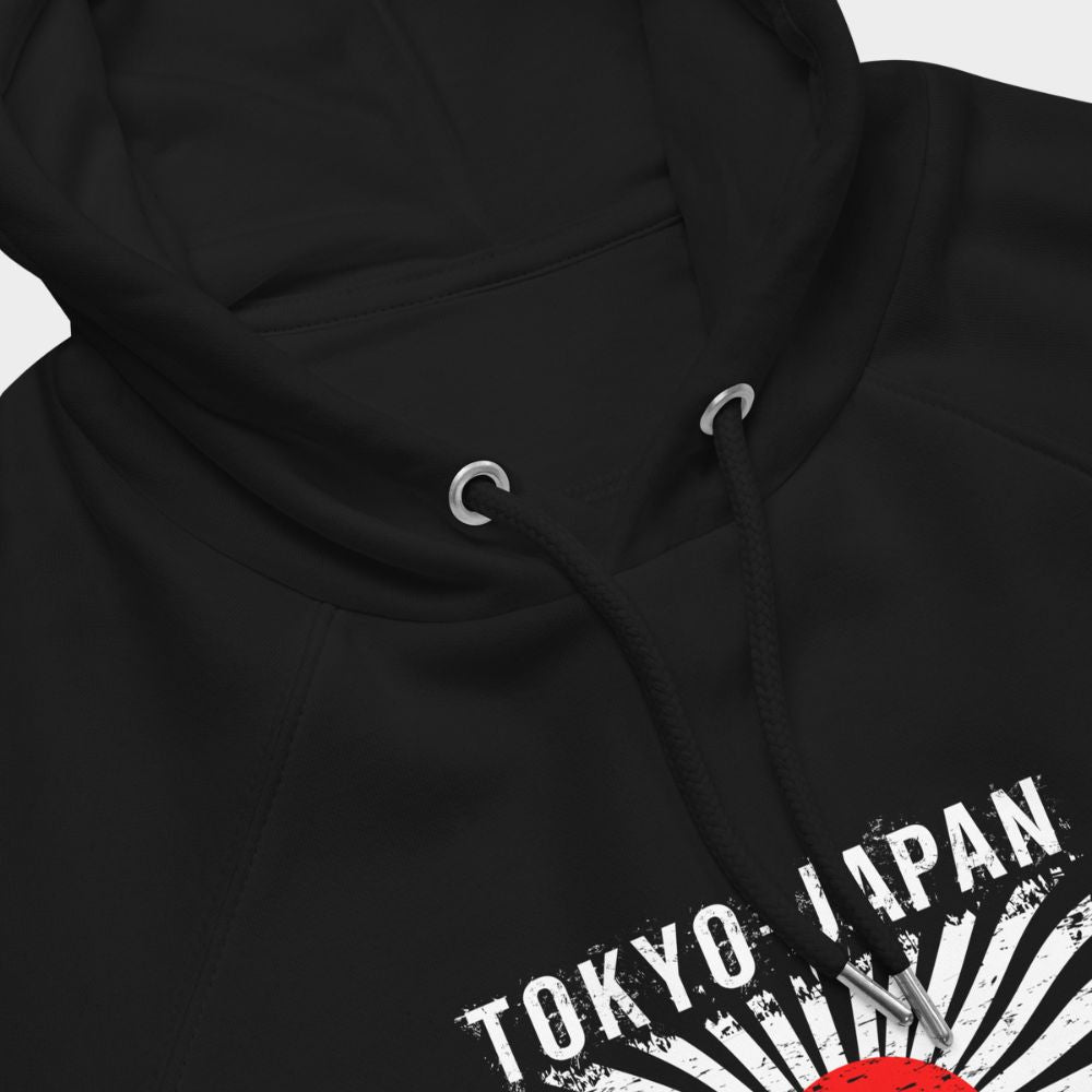 LouVoyage - Hoodie Women - Tokyo Flag - Black - XS/3XL