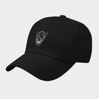 LouVoyage - Cap Men - Embroidery - Oni - Black