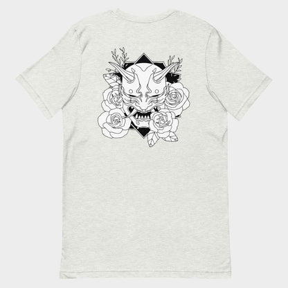 LouVoyage - T-shirt Women - Oni Katana - White & Gray - XS/3XL