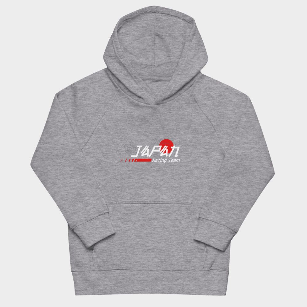 LouVoyage - Hoodie Boys - Japan Racing Team - Black & Gray - 4/12Y