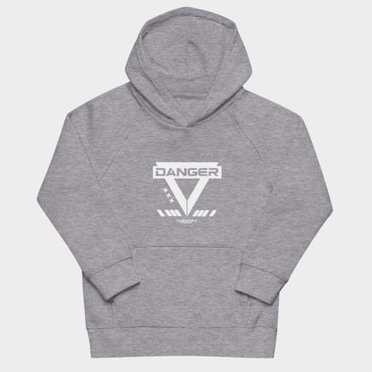 LouVoyage - Hoodie Boys - Danger Activated - Black & Gray - 4/12Y