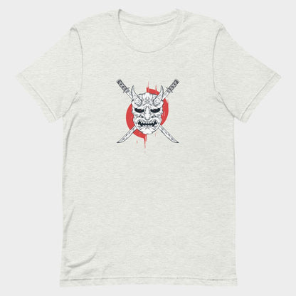 LouVoyage - T-shirt Women - Oni Katana - White & Gray - XS/3XL