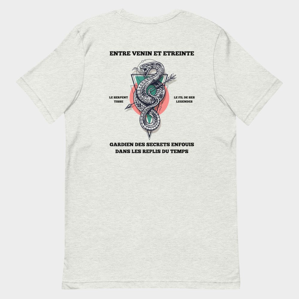 LouVoyage - T-shirt Women - Snake Memories - White & Gray - XS/3XL