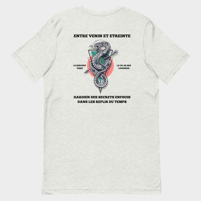 LouVoyage - T-shirt Women - Snake Memories - White & Gray - XS/3XL