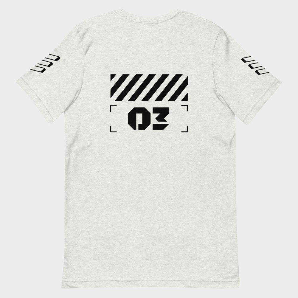 LouVoyage - T-shirt Women - Restricted #03 - White & Gray - XS/3XL