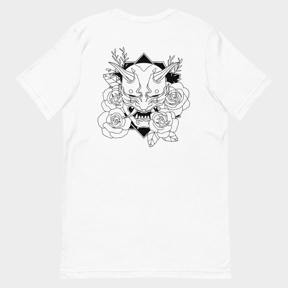 LouVoyage - T-shirt Women - Oni Katana - White & Gray - XS/3XL