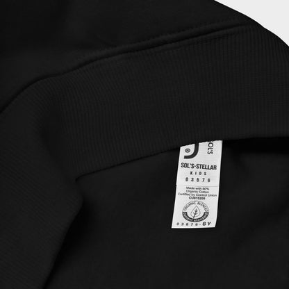 LouVoyage - Hoodie Boys - Technical BJJ - Black & Gray - 4/12Y