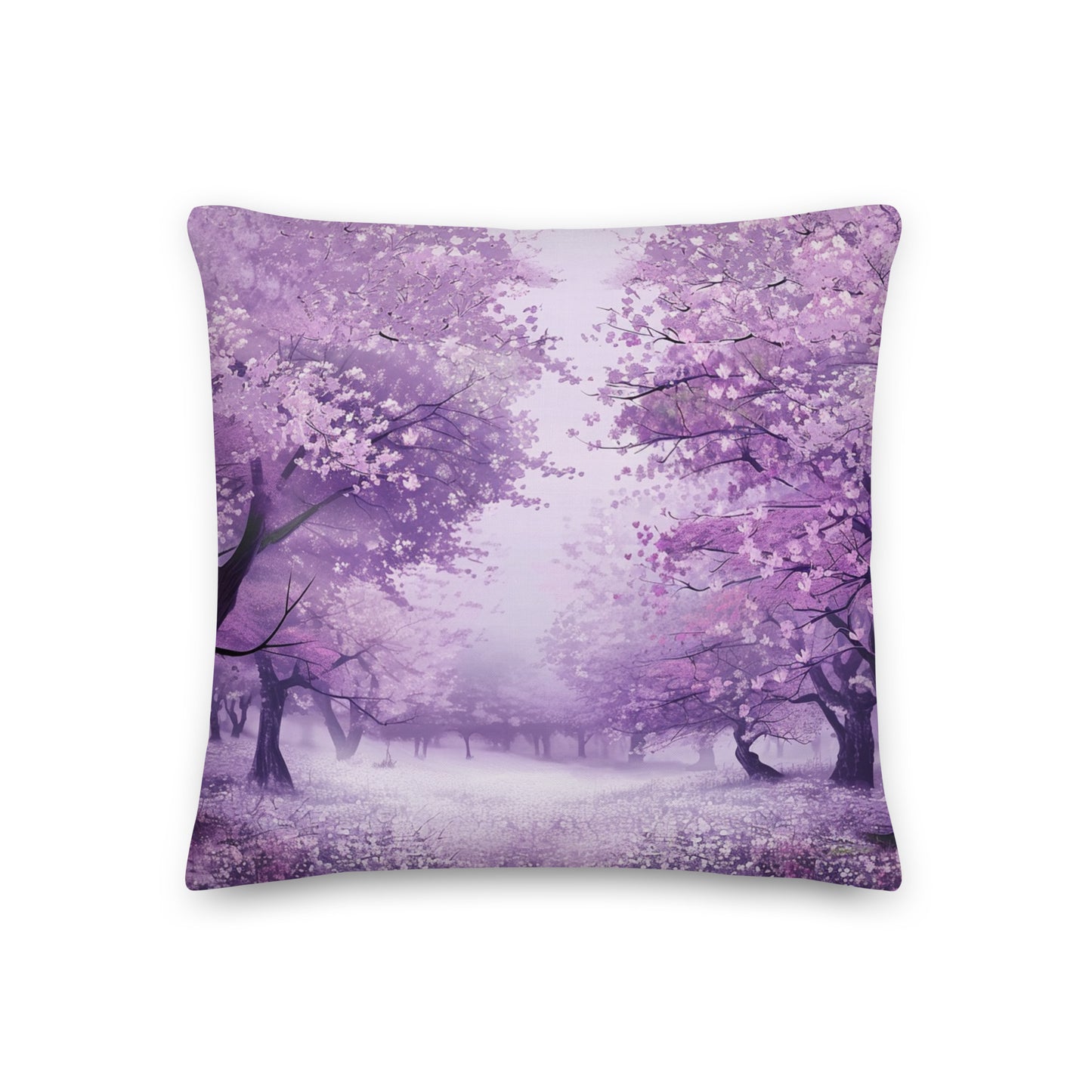 Pillow - Pink Sakura & Purple Sakura - 45x45cm