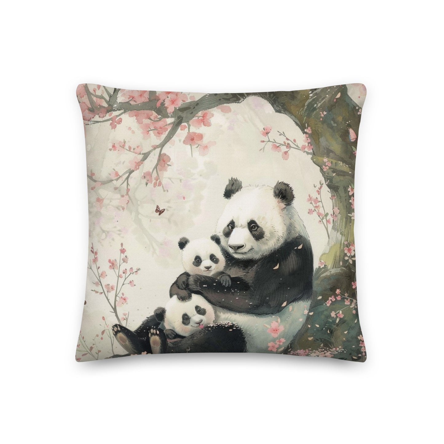 Pillow - Panda & Kitsune - 45x45cm