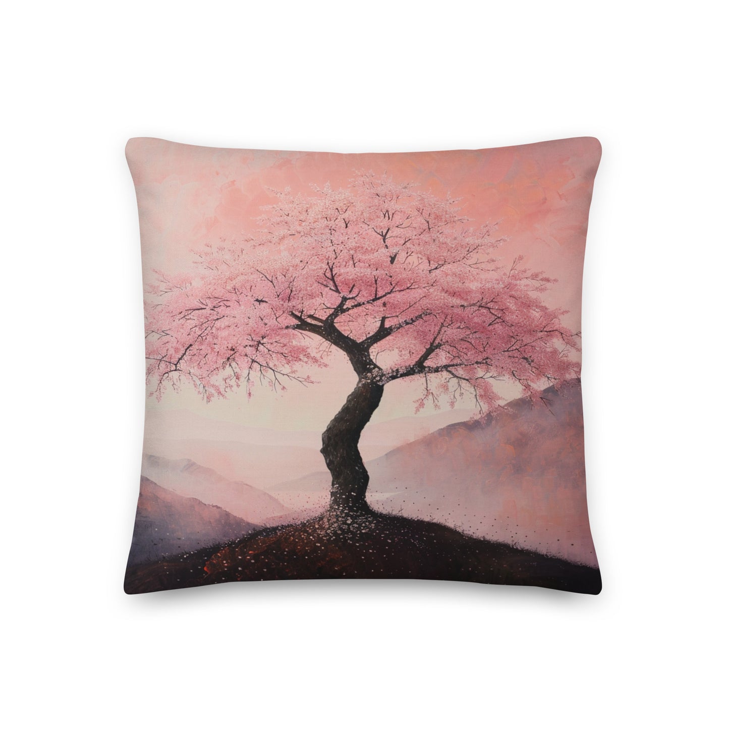 Pillow - Pink Sakura & Purple Sakura - 45x45cm