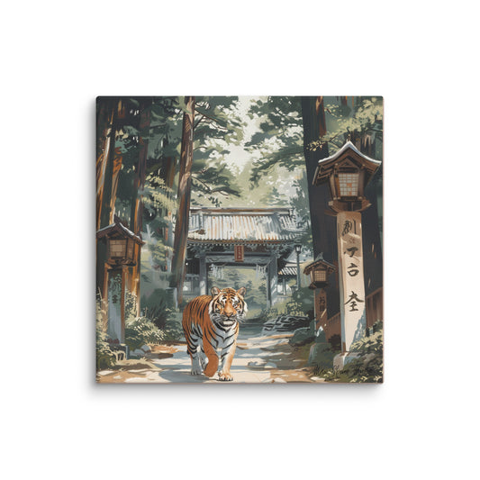 Canvas - The Guardian of the Forgotten Temple - 30.5x30.5cm