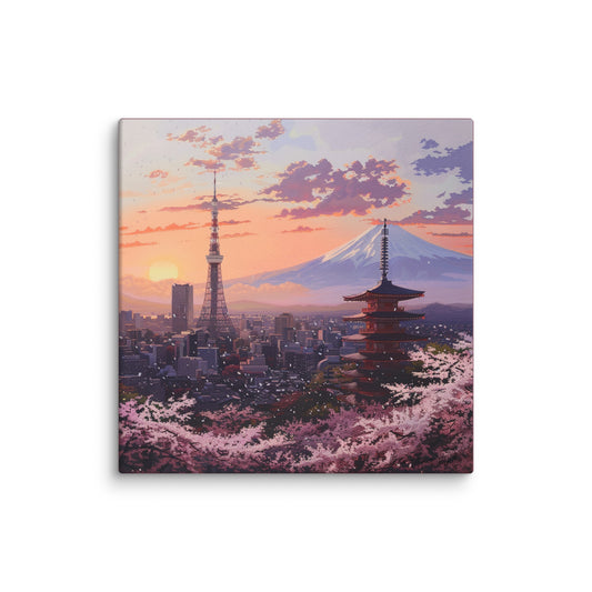Canvas - Sunrise of the The Rising Sun Country - 30.5x30.5cm