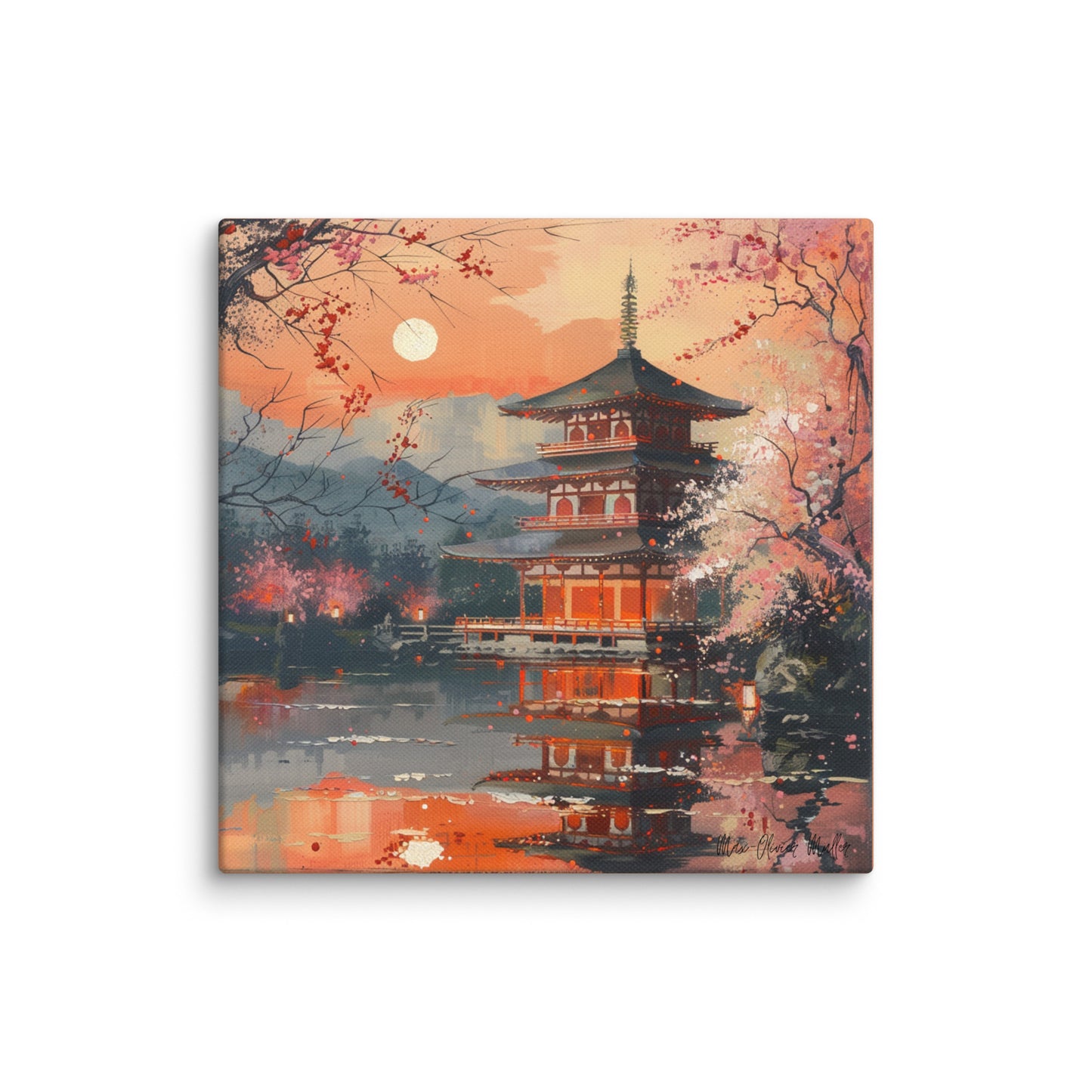 Canvas - Twilight at the Lanterns - 30.5x30.5cm