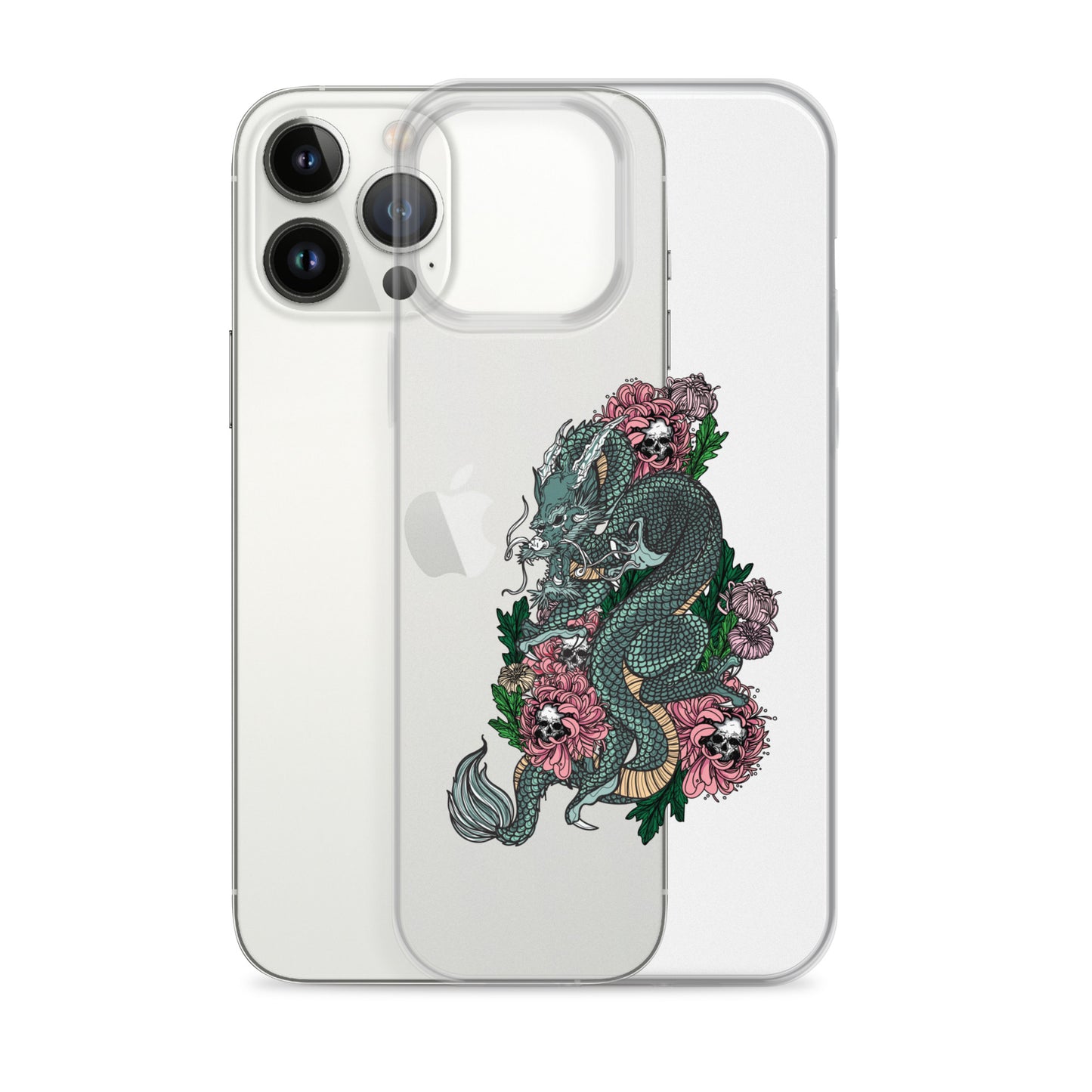 iPhone® Case - Dragon in Flower - iPhone12/15 - All Colours