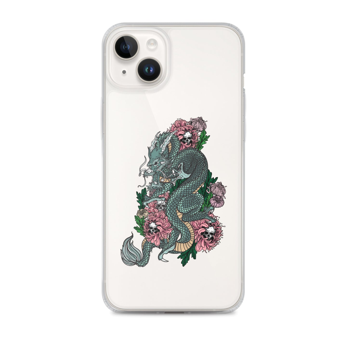 iPhone® Case - Dragon in Flower - iPhone12/15 - All Colours