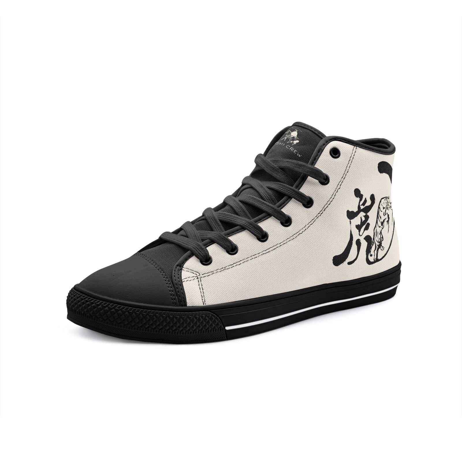 Japanese Tiger Hig-Top Sneakers High-Top Sneakers Kenshi Crew Black 3 Men / 4.5 Women 