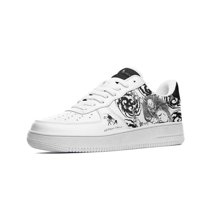 Raijin Thunder God Sneakers Low-Top Sneakers Kenshi Crew White 3 Men / 4.5 Women 